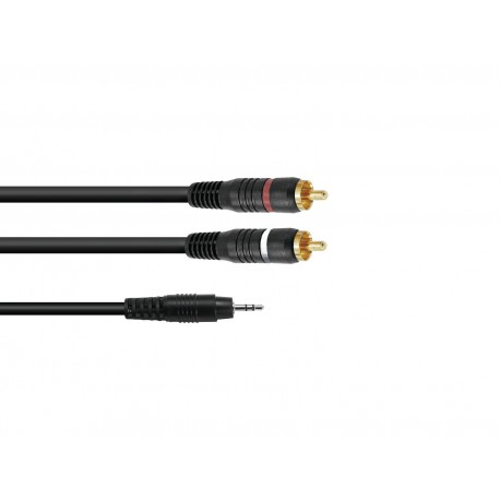 Kabel Jack 3,5mm stereo - 2x RCA - 6m