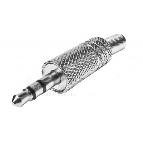 Wtyk Jack 3,5mm stereo, metal